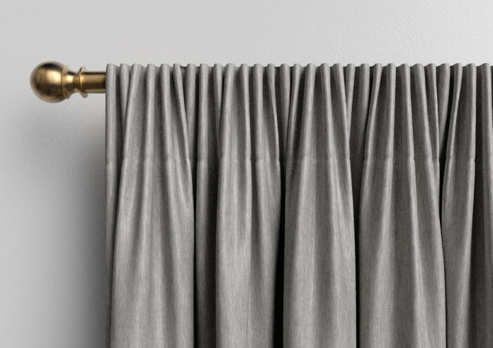 Genoa Faux Silk (Blackout), Silver Shimmer - Made to Measure Curtains - Image 9